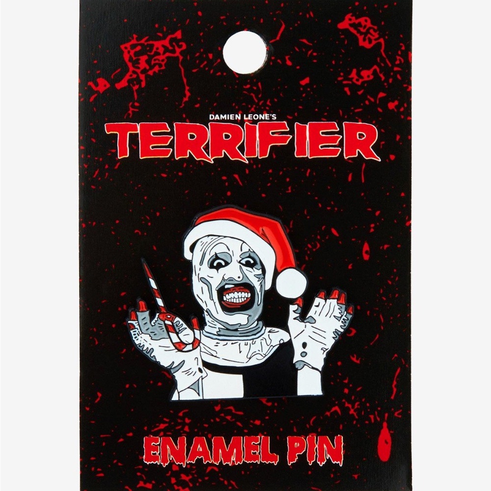 Terrifier Art The‎ Clown Santa Art Enamel Pin Hot Topic Horror Damien Leone